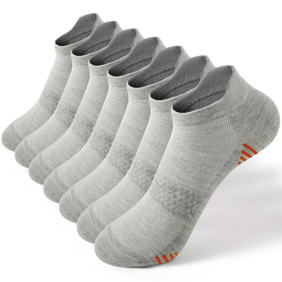 Honeysea Ankle Socks for Women, 7 Pairs Athletic Cushioned Running Socks Crew Socks for Women Men