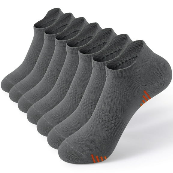 Honeysea Ankle Socks for Women, 7 Pairs Athletic Cushioned Running Socks Crew Socks for Women Men