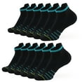 thumbnail image 1 of Honeysea Running Socks for Women & Men, 6 Pairs Performance Athletic Socks Anti Blister Cushioned Ankle Socks with Arch Support, 1 of 7
