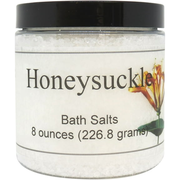 Honeysuckle Bath Salts by Eclectic Lady, 8 ounces