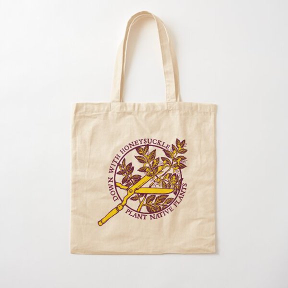 Down With Honeysuckle Cotton Tote Bag Canvas Tote Bag, Family Gift For Mother, Her