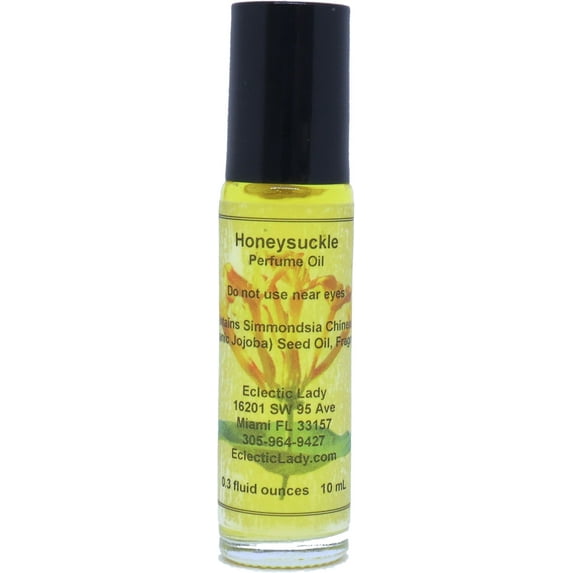 Honeysuckle Perfume Oil, 0.3 Oz Portable Roll-On Fragrance