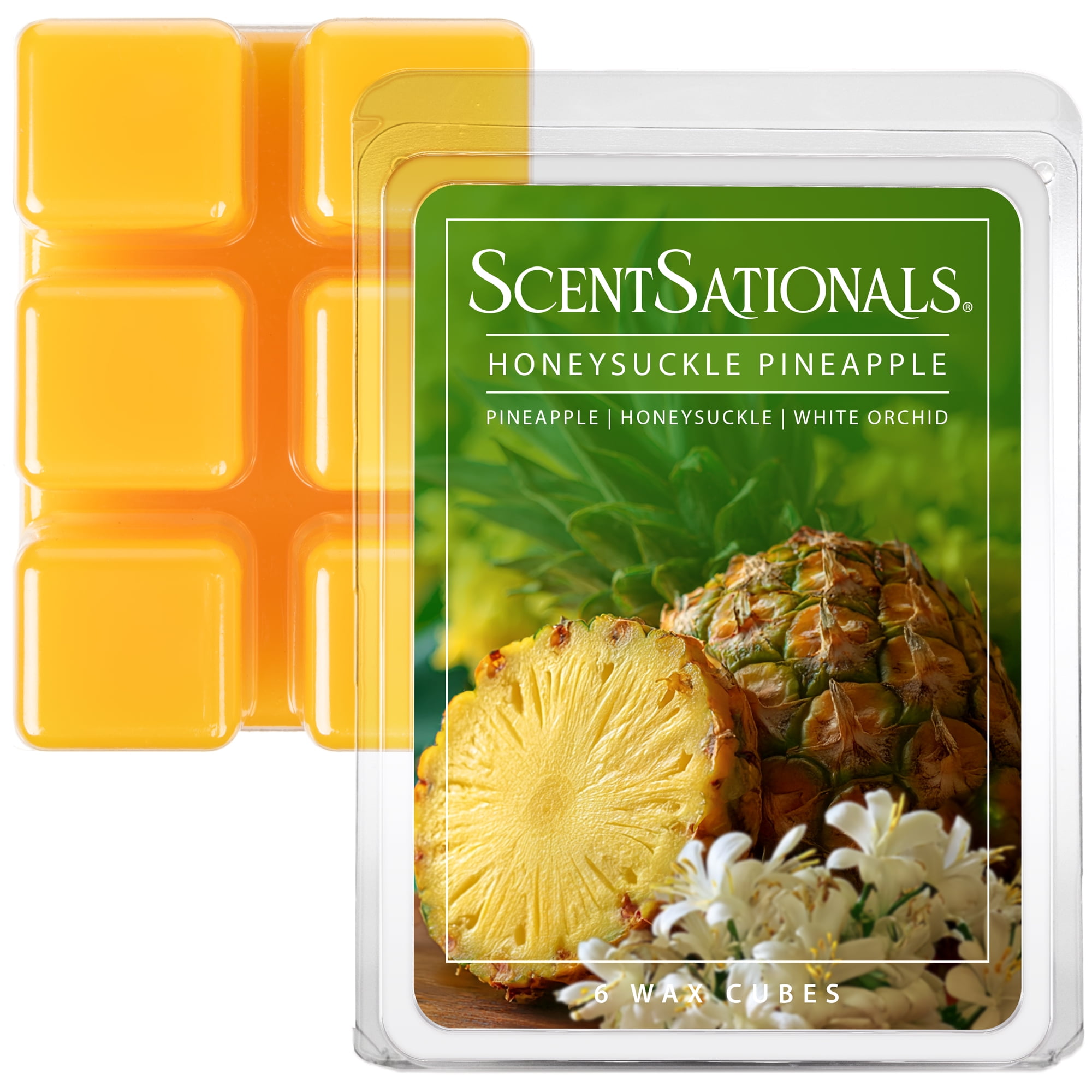 つるつるシェル&ハイビスカス&ホヌ　アロマストーン Honeysuckle Pineapple Scented Wax Melts, ScentSationals, 2.5 oz