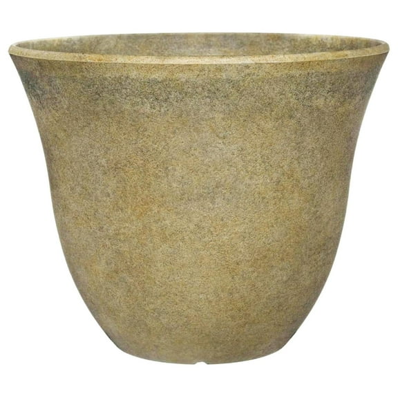 Honeysuckle Resin Flower Pot Planter, Stone, 15" Fossil Stone 15 Inch