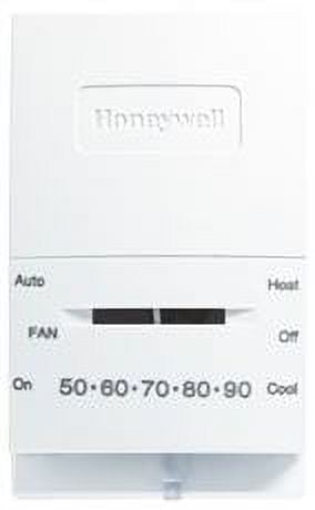 White Digital Low Voltage Heat Pump Thermostat with Mounting Hardware