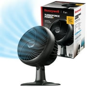 Honeywell 10" Black Turbo Force Power Oscillating Table Fan, 35ft Air Circulation Power, 3 Speed, 45° Pivot, HPF860BWM