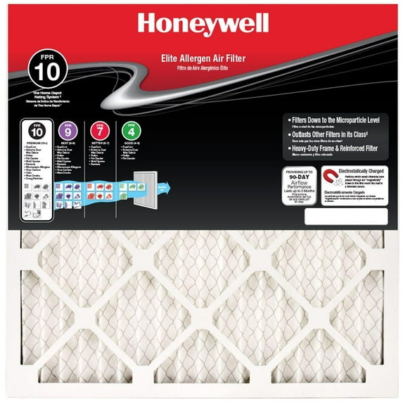 Honeywell 14 in. x 14 in. x 1 in. Elite Allergen Pleated FPR 10 Air Filter
