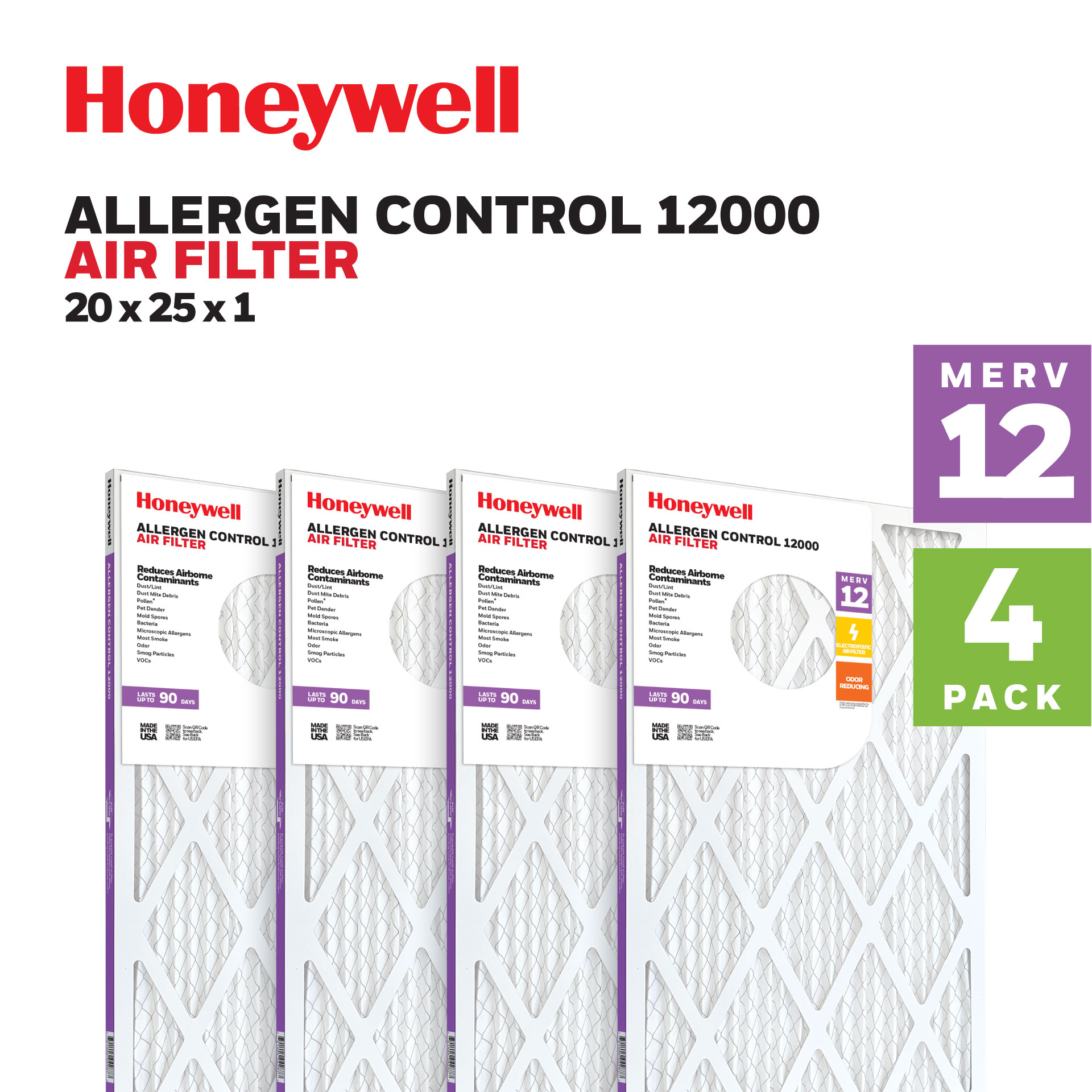 Honeywell FC100A1011 Ultra Efficient Air Cleaning Furnace Filter