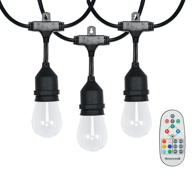 Honeywell 24 ft. Color Changing LED String Light Set with Remote, 8