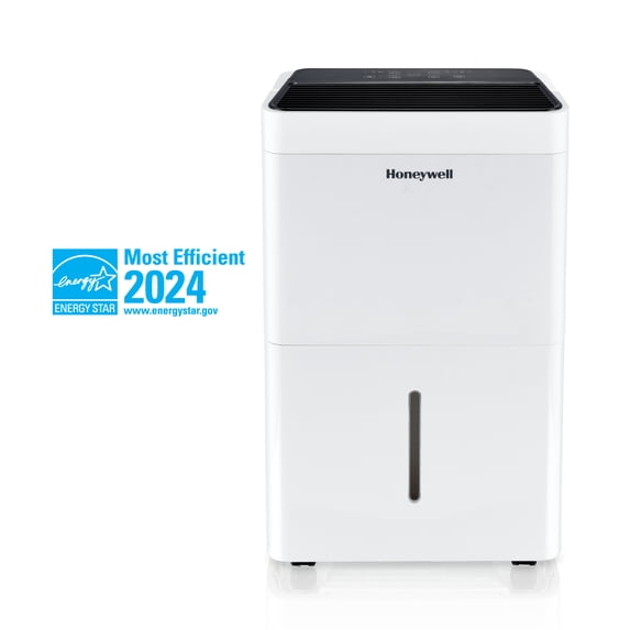 Honeywell 25-Pint ENERGY STAR Smart WiFi Dehumidifier for 1,500 Sq Ft – Laundry Mode, Auto-Comfort Mode & Thermal Overload Protection, TPFIT25AWK