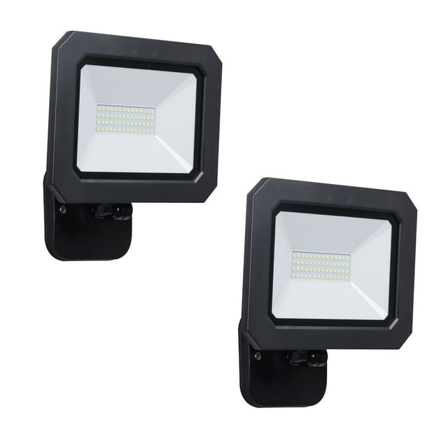 Honeywell 3000 Lumen LED Flood Light in Black Finish (Set of 2
