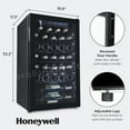 Honeywell 34 Bottle Compressor Wine Cooler, Large Freestanding Wine