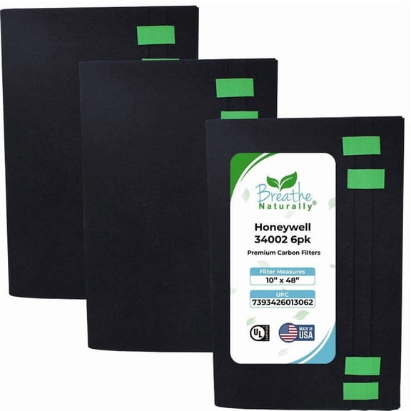Honeywell 34002 10x48 Carbon Filter 6pk