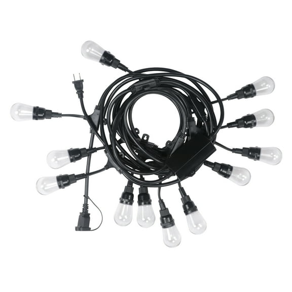 Honeywell 36 Ft. String Light with Bluetooth Speaker, 18 Acrylic Filament Bulbs