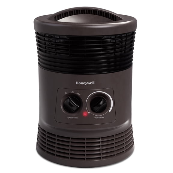 Honeywell 360 Surround Space Heater for Indoor Use, Small Electric Space Heater, Black, HHF360V