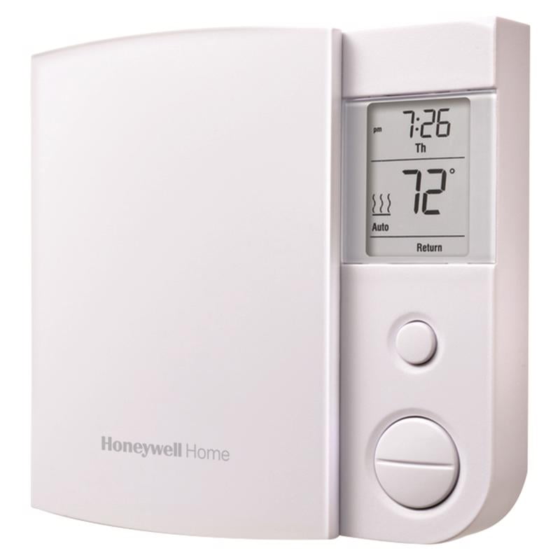White Programmable Digital Baseboard Heater Thermostat