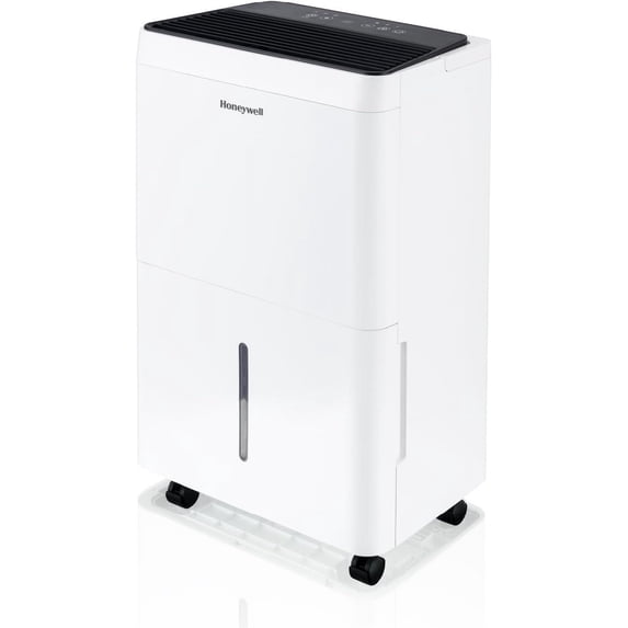 Honeywell 50-Pint Smart Dehumidifier – ENERGY STAR, WiFi, Alexa Compatible, Covers Up To 4000 Sq Ft, Anti-Spill Tank, Continuous Drain, For Basements & Large Rooms