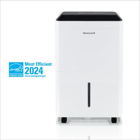 Honeywell 50-Pint ENERGY STAR Smart WiFi Dehumidifier for 4,000 Sq Ft – Laundry Mode, Auto-Comfort Mode & Thermal Overload Protection, TPFIT50AWK
