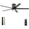 thumbnail image 1 of Honeywell Graceshire 52” Ceiling Fan with LED Light and Remote, Matte Black, 1 of 10