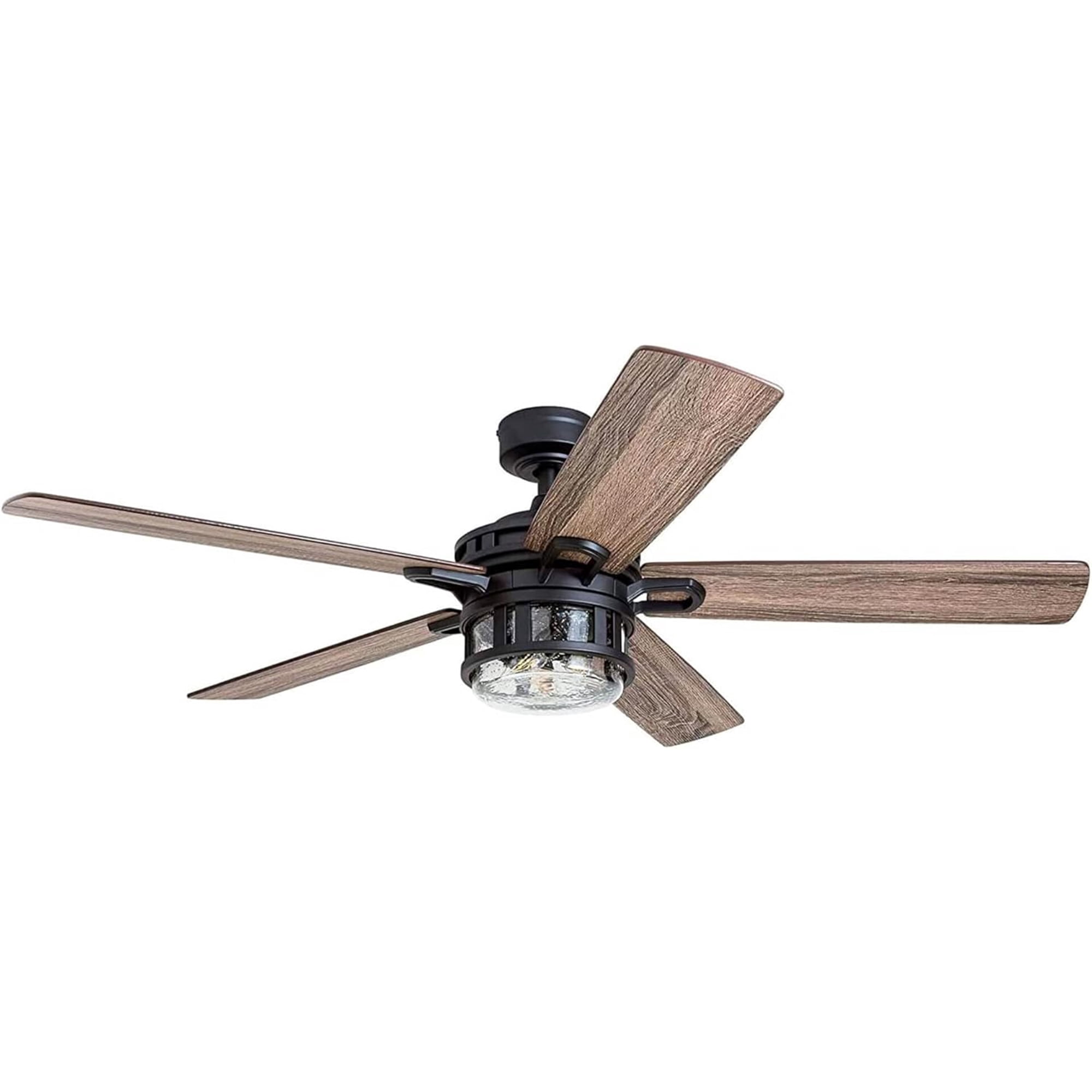 Honeywell Bonterra 52 Inch Ceiling Fan with LED Light & Remote, Matte Black