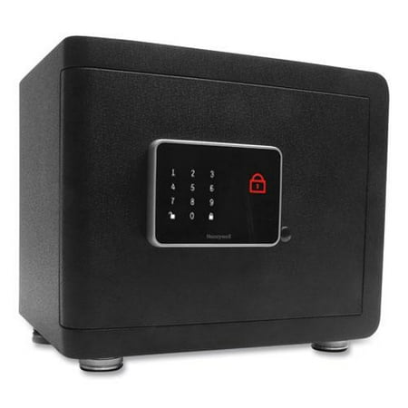 Honeywell - .24 Cu. Ft. Fire- and Water-Proof Chest Safe with Digital Lock - Black