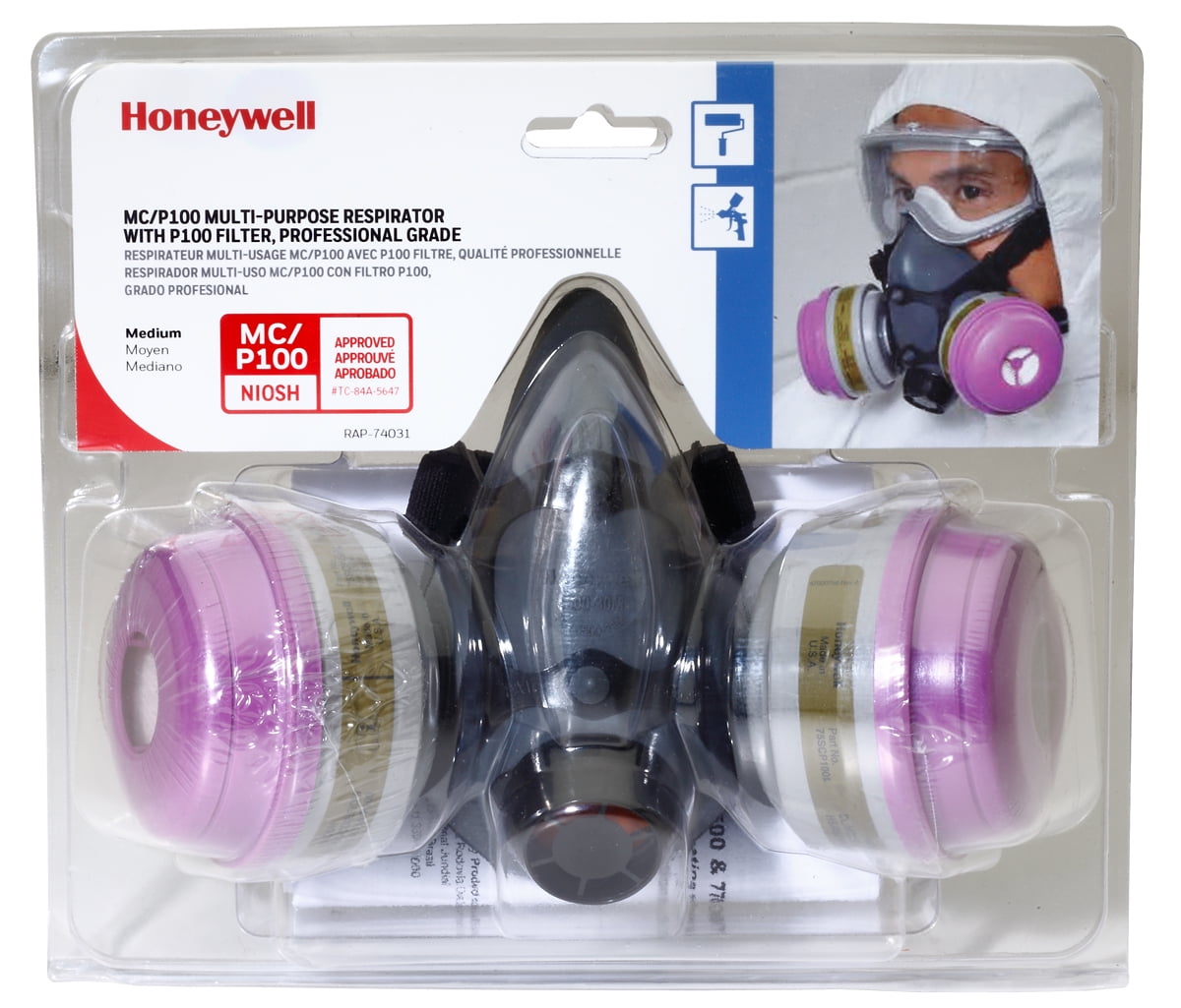 Honeywell 5500 Series Elastomeric Half Mask MultiPurpose Respirator