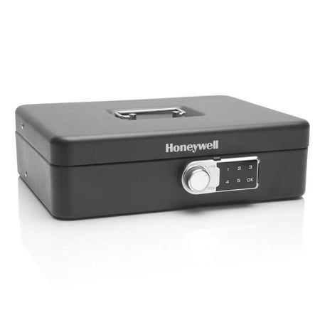 Honeywell - Steel Tiered Cash Box with Digital Programmable Lock - Black