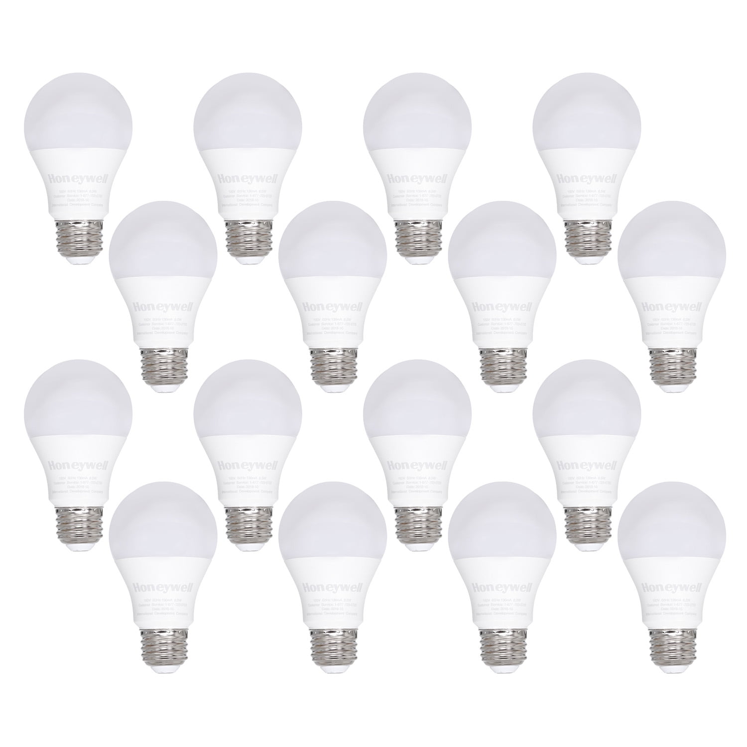 Honeywell LED Light Bulb, 8.5W (60W Equivalent), Soft White - 16 Pack