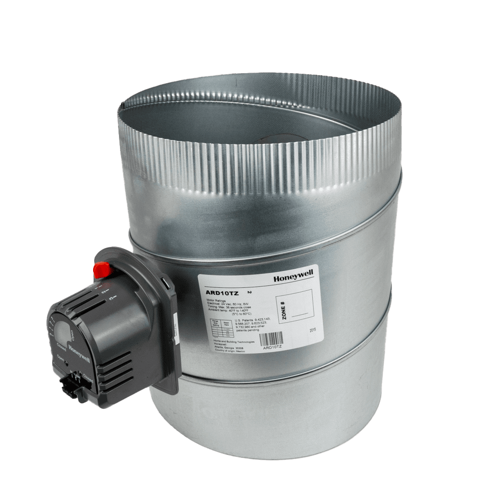 Honeywell ARD10TZ 10in Round Automatic TrueZONE Damper, Normally Open ...
