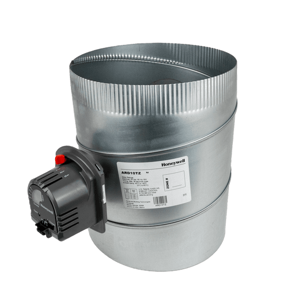 Honeywell ARD10TZ 10in Round Automatic TrueZONE Damper, Normally Open
