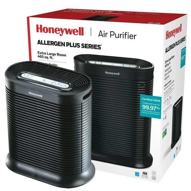 Honeywell Air Purifier, HPA300, 465 sq ft, HEPA Filter, Allergen, Smoke, Pollen, Dust Reducer