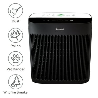 Honeywell Air Purifier, HPA5100B, 190 sq ft, HEPA Filter, Allergen+ Plus, Smoke, Pollen, Dust Reducer