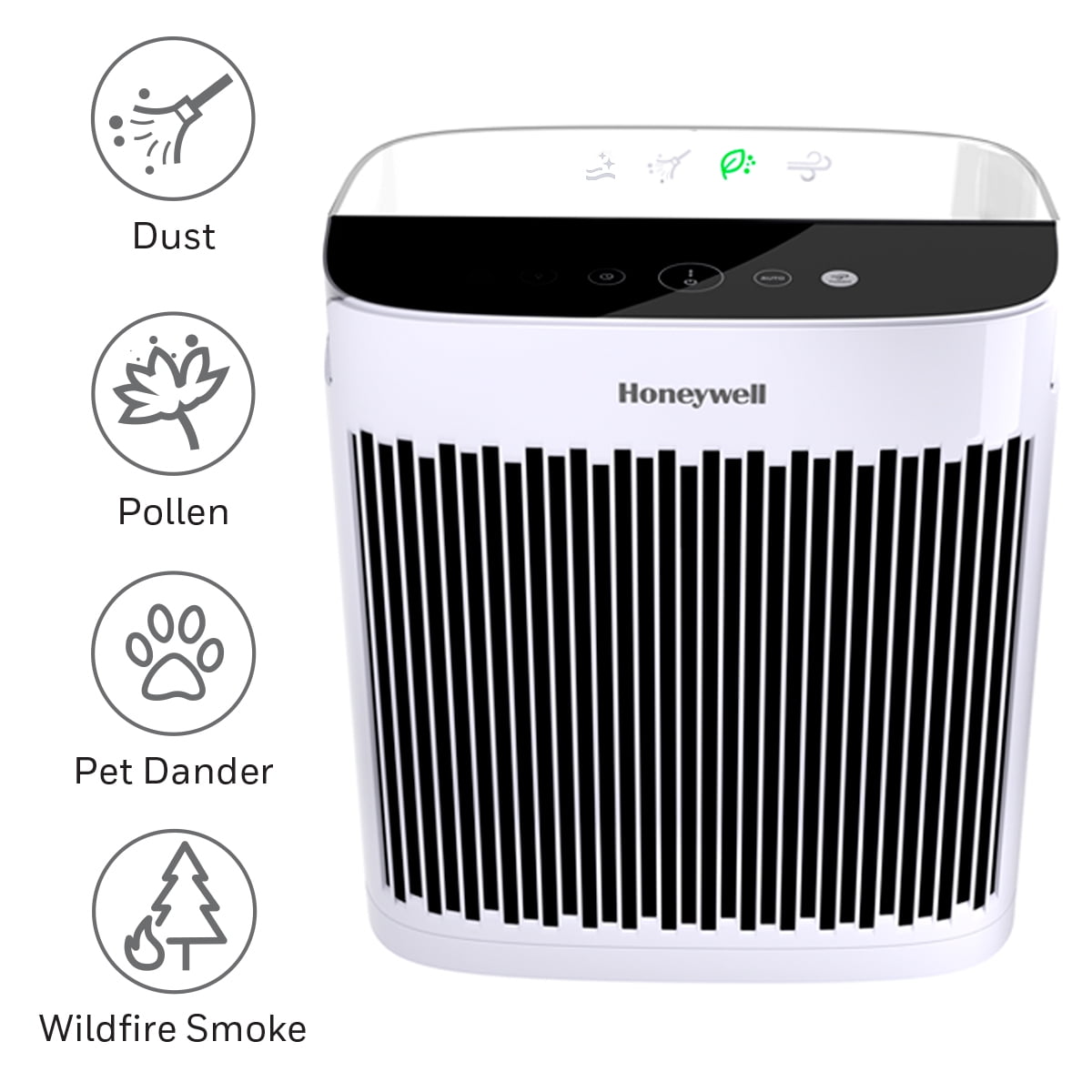 White HEPA Air Purifier with Odor Absorbing Filter