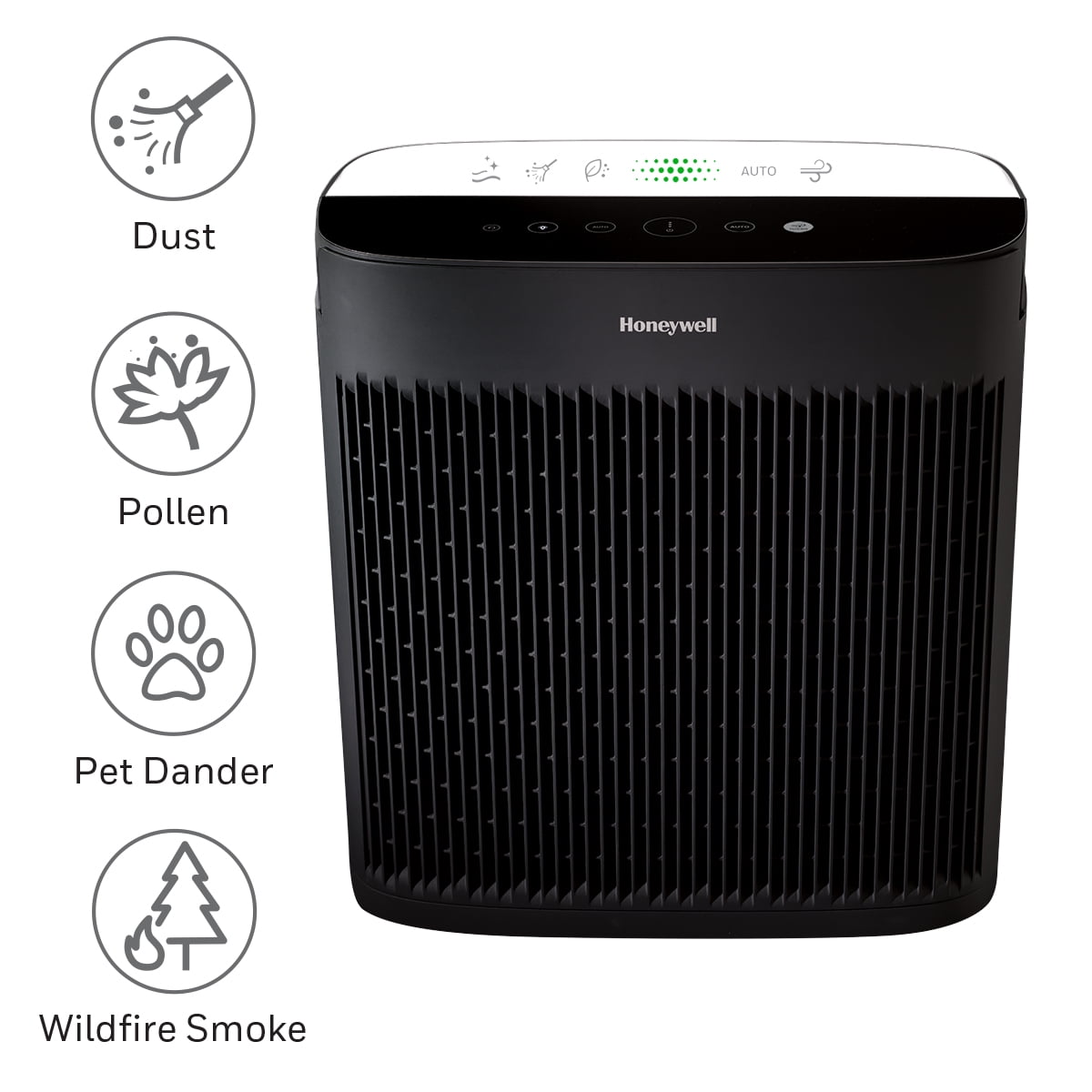 Honeywell Air Purifier, HPA5200B, 1700 sq ft, HEPA Filter, Allergen+ Plus, Smoke, Pollen, Dust Reducer