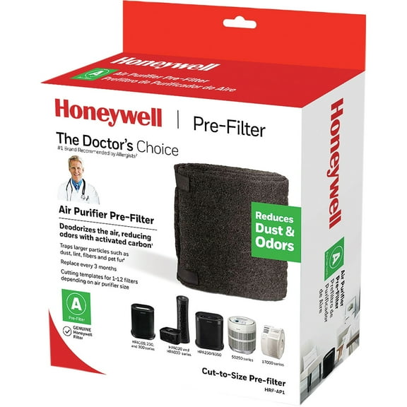 Honeywell Air Purifier Pre-filter - Activated Carbon - For Air Purifier - Remove Odor, Remove Dust, Remove Fabric Fiber, Remove Pet Hair, Remove Airborne Particles - 47" Height X 15.5" Width X 0.1"