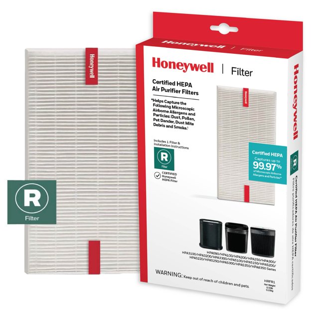 Honeywell Air Purifier Replacement Filter, HRFR1, R HEPA Filter, 1