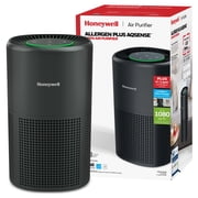 Honeywell Allergen Plus 1080 Sq. Ft 4-in-1 HEPA Air Purifier, Auto Mode Reduces Pet Dander, Smoke & Odors, Black