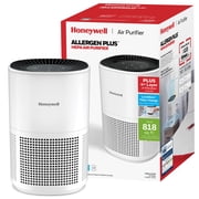 Honeywell Allergen Plus 818 Sq. Ft 4-in-1 HEPA Air Purifier, White, Pet Dander, Smoke & Odor Reducer