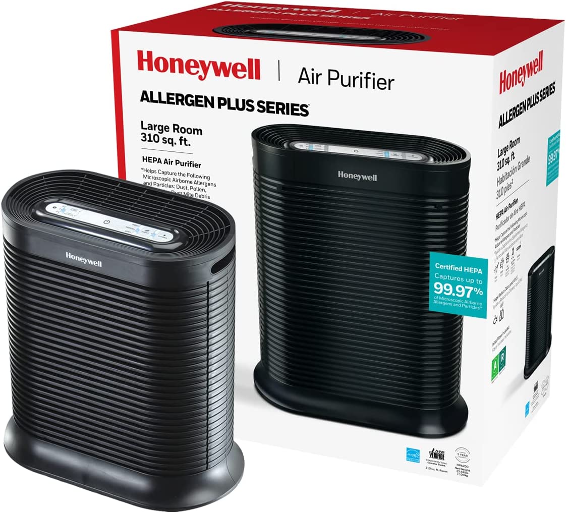 Honeywell AllergenPlus HEPA Air Purifier Allergen Reducer 310 sq ft Wildfire/Smoke, Pollen, Pet Dander, Dust HPA200 - image 1 of 9