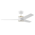 thumbnail image 1 of Honeywell Altan 52 Inch Modern Ceiling Fan with LED Light & Remote, White/Gold, 1 of 1