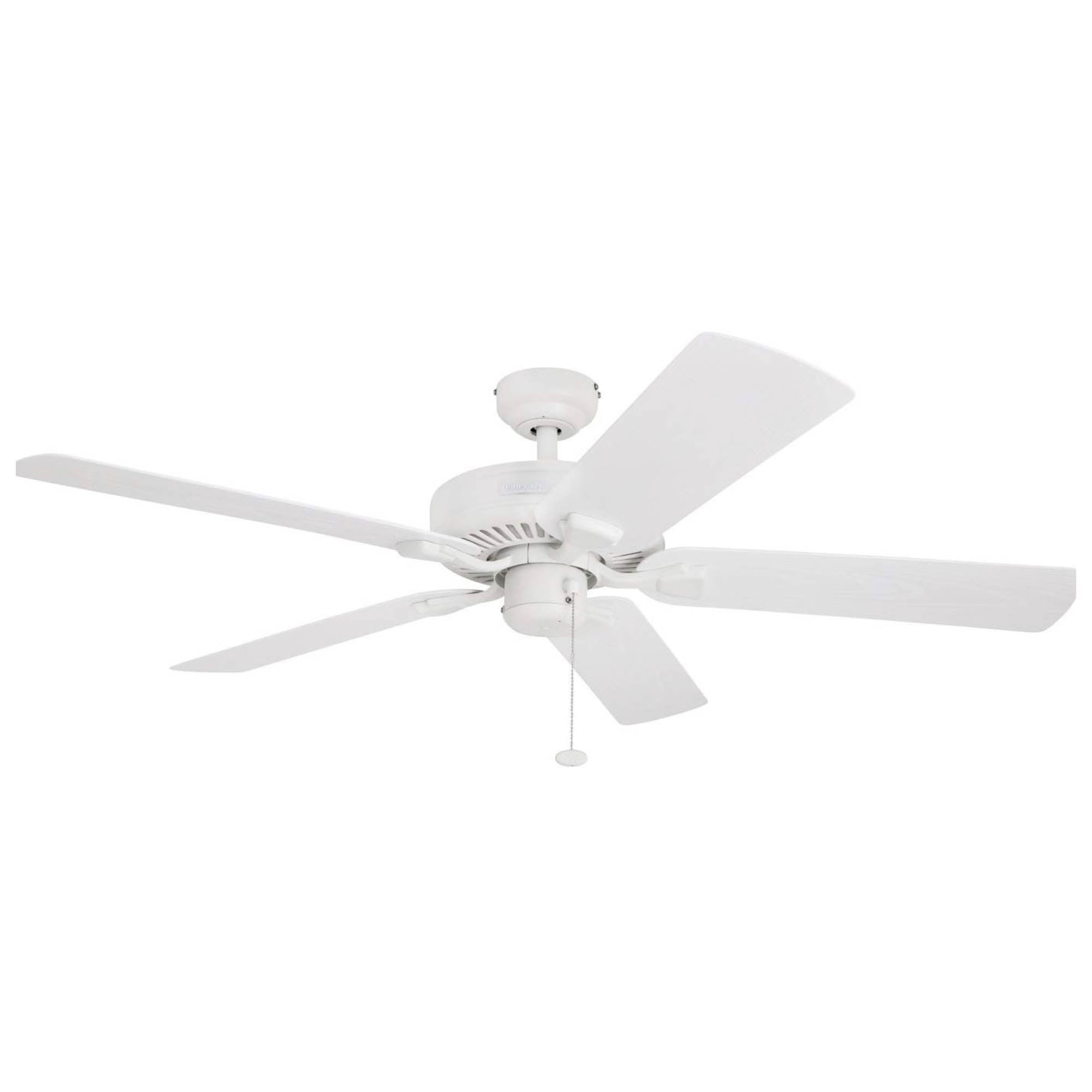 Belmar 52-Inch White Satin Finish Ceiling Fan with 5 Blades