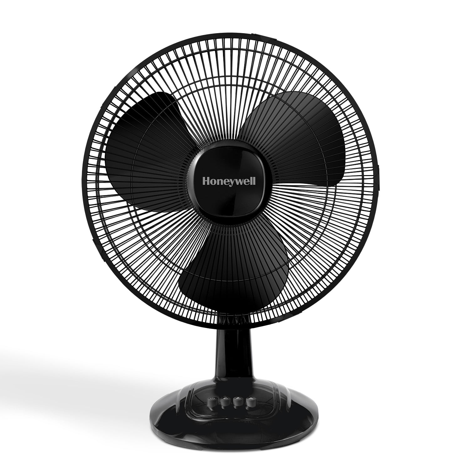Honeywell Black 12" Comfort Control Oscillating Electric Table Fan