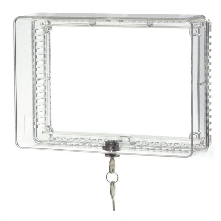 Honeywell CG512A1009 Large Thermostat Guard with Key Lock and AC