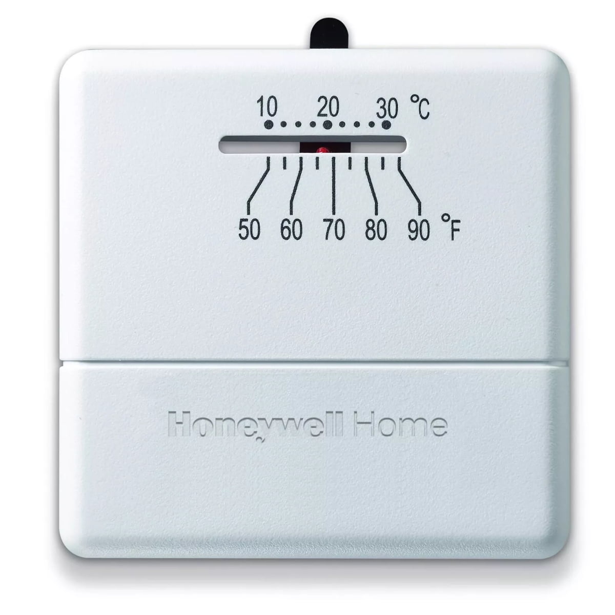 Honeywell White Manual Heat-Only Thermostat with Trim Plate
