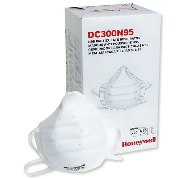 ONE-Fit N95 Single-Use Molded-Cup Particulate Respirator - One Size Fits Most/White (10/Pack)