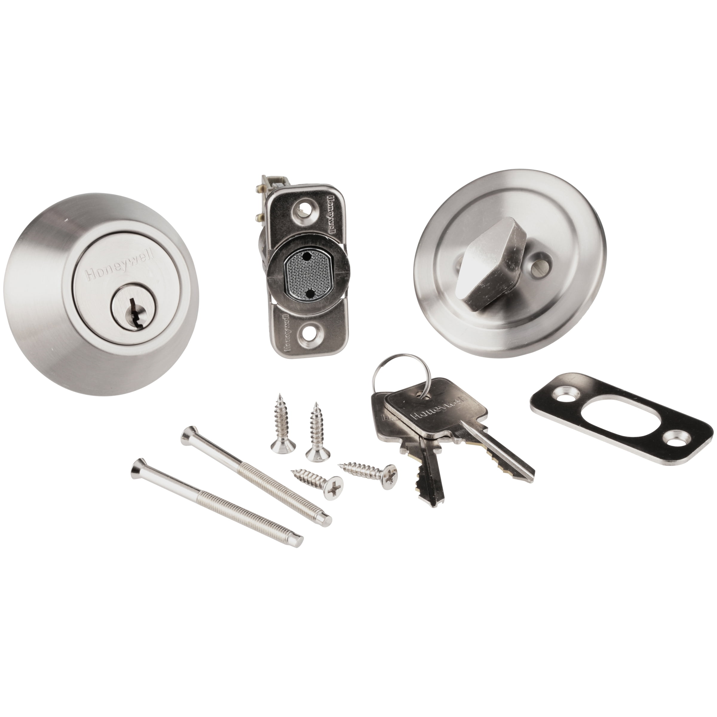 Satin Nickel Single Cylinder Deadbolt Door Lock