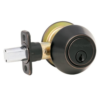 Honeywell 2.5 in. Oil-Rubbed Bronze Classic Knob Door Lock Door Handleset Honeywell 2.5 in. Oil-Rubbed Bronze Classic Knob Door Lock Door Handleset