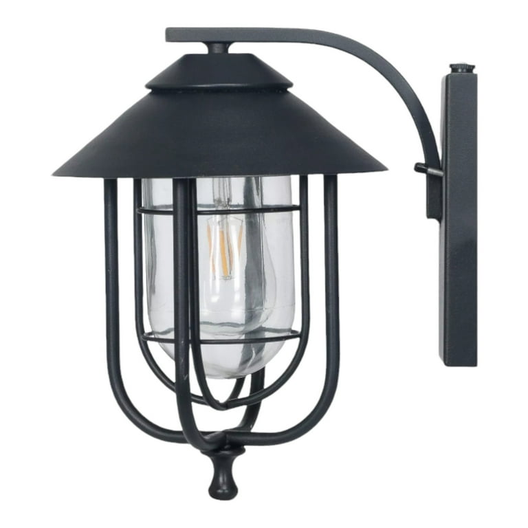 Honeywell decorative wall lantern with led vintage filament bulb shop