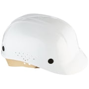 Vented Bump Cap, Front Brim, Polyethylene, Pinlock Suspension, Fits Hat Size 6 1/2 to 8, White