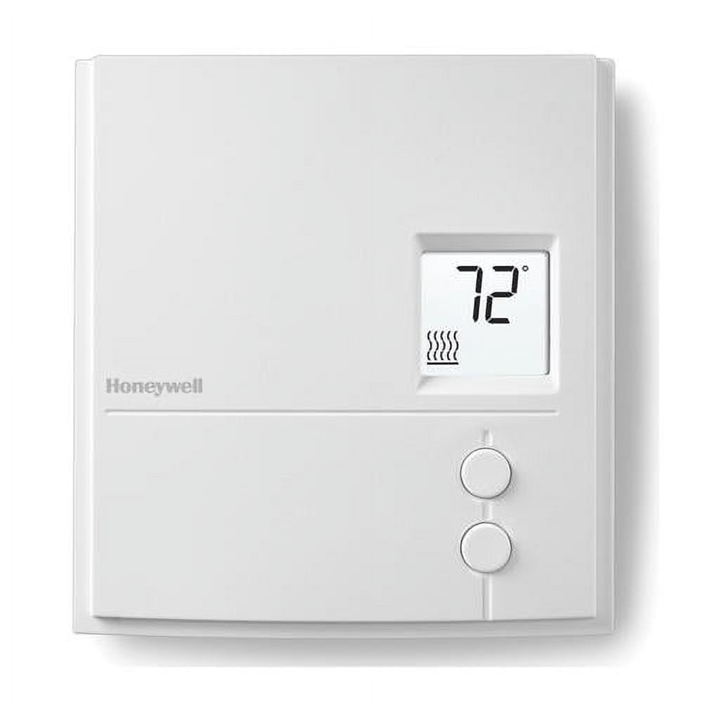Honeywell White Square Non-Programmable Thermostat for Heating and Cooling